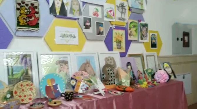 نمایشگاه آثار هنری و تجسمی جشنواره دانش آموزی امید فردا برگزار شد