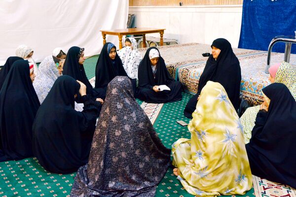 مراسم اعتکاف دانش‌آموزی در ناحیه ۵ مشهد 