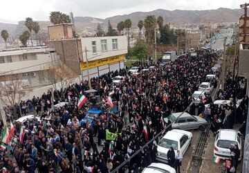 حضور مردم پلدختر در راهپیمایی روز قدس و بیعت با رهبر انقلاب