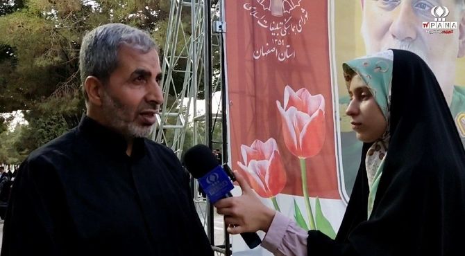 مراسم اولین سالگرد شهادت  سید حسن نصرالله و شهید حاج عباس نیلفروشان و سید هاشم صفی الدین در گلستان شهدا اصفهان 