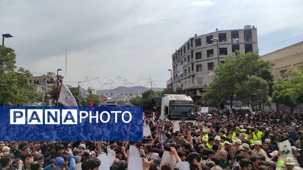  تشییع شهدای خدمت در مشهد مقدس