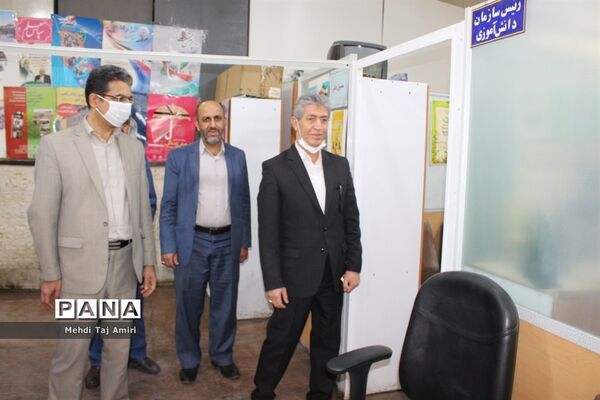 دیدار معاون جدید پرورشی و فرهنگی آموزش و پرورش استان بوشهر با مدیر و کارکنان سازمان دانش‌آموزی استان بوشهر