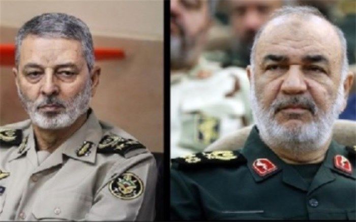 پیام تبریک و تسلیت فرمانده کل سپاه به فرمانده کل ارتش