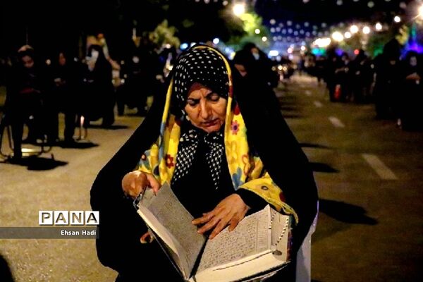 مراسم احیای شب ۲۱ رمضان در خیابان های مشهد