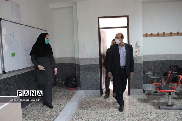 بازدید مدیرکل آموزش و پرورش استان بوشهر از بازگشایی دبیرستان شهیده سهام خیام بوشهر