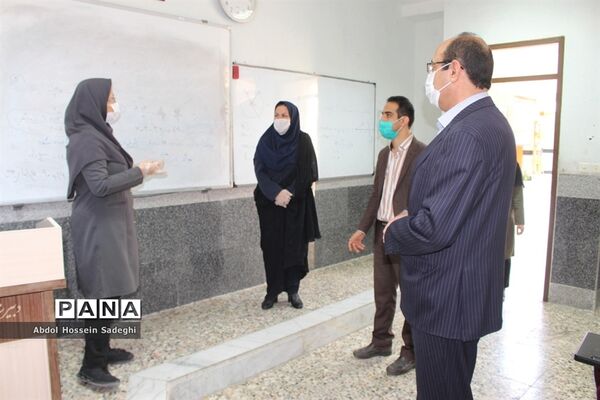 بازدید مدیرکل آموزش و پرورش استان بوشهر از بازگشایی دبیرستان شهیده سهام خیام بوشهر