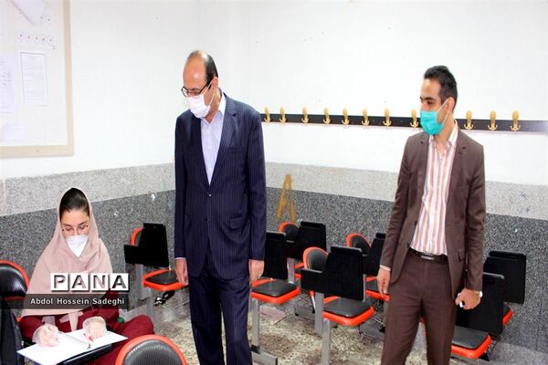 بازدید مدیرکل آموزش و پرورش استان بوشهر از بازگشایی دبیرستان شهیده سهام خیام بوشهر