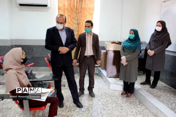 بازدید مدیرکل آموزش و پرورش استان بوشهر از بازگشایی دبیرستان شهیده سهام خیام بوشهر