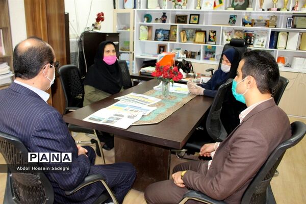 بازدید مدیرکل آموزش و پرورش استان بوشهر از بازگشایی دبیرستان شهیده سهام خیام بوشهر
