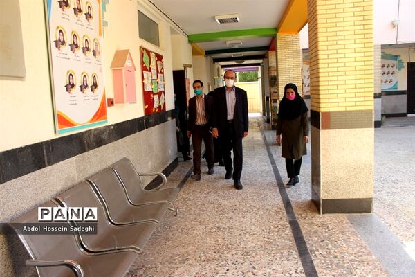 بازدید مدیرکل آموزش و پرورش استان بوشهر از بازگشایی دبیرستان شهیده سهام خیام بوشهر