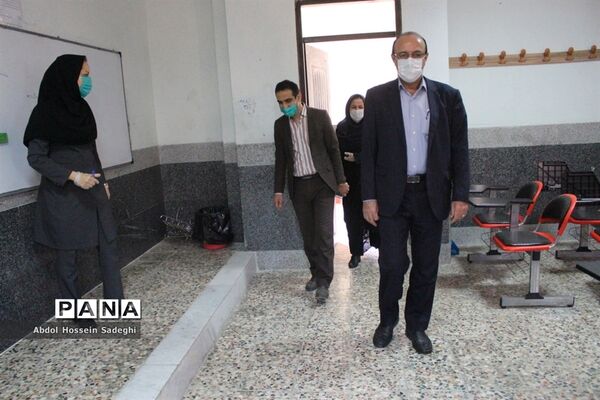 بازدید مدیرکل آموزش و پرورش استان بوشهر از بازگشایی دبیرستان شهیده سهام خیام بوشهر