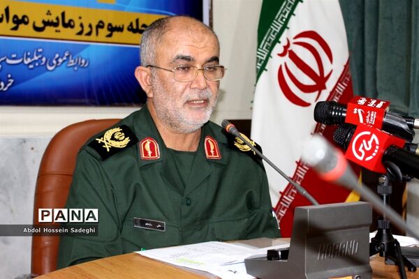 نشست خبری فرمانده سپاه امام صادق (ع) استان بوشهر