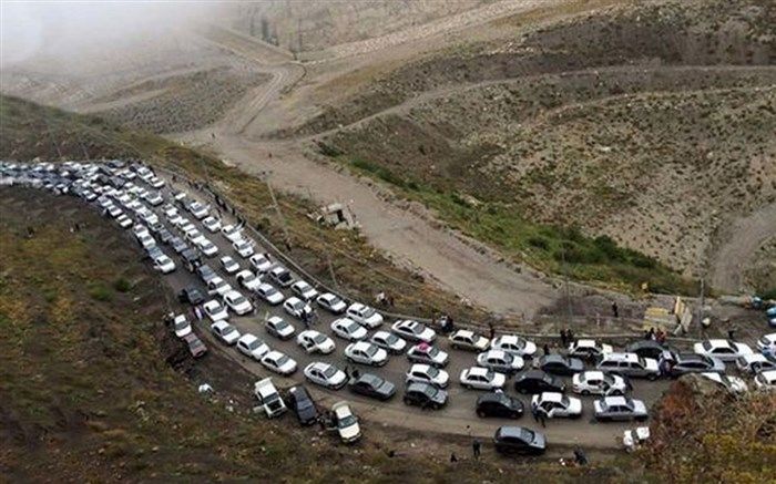 ترافیک سنگین در محورهای شمالی بدون نزولات جوی