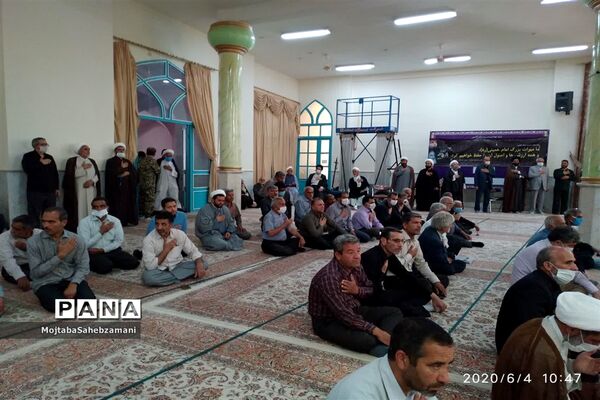 مراسم یادبود ارتحال امام خمینی ( ره ) و 15 خرداددر مسجد جامع شهرستان کاشمر