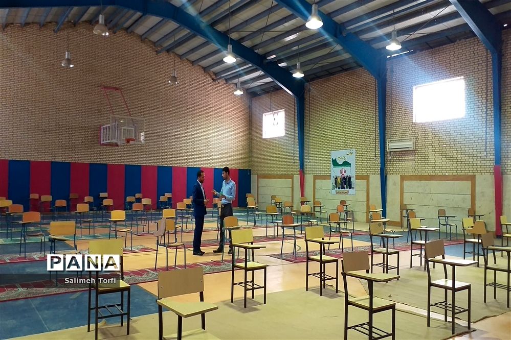 برگزاری امتحانات پایانی پایه دوازدهم  با رعایت تمام نکات بهداشتی و در محیطی امن و سالم