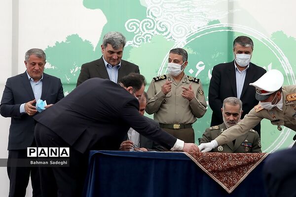 آیین آغاز عملیات احداث بوستان ارتش و تبدیل پادگان ۰۶ به فضای سبز
