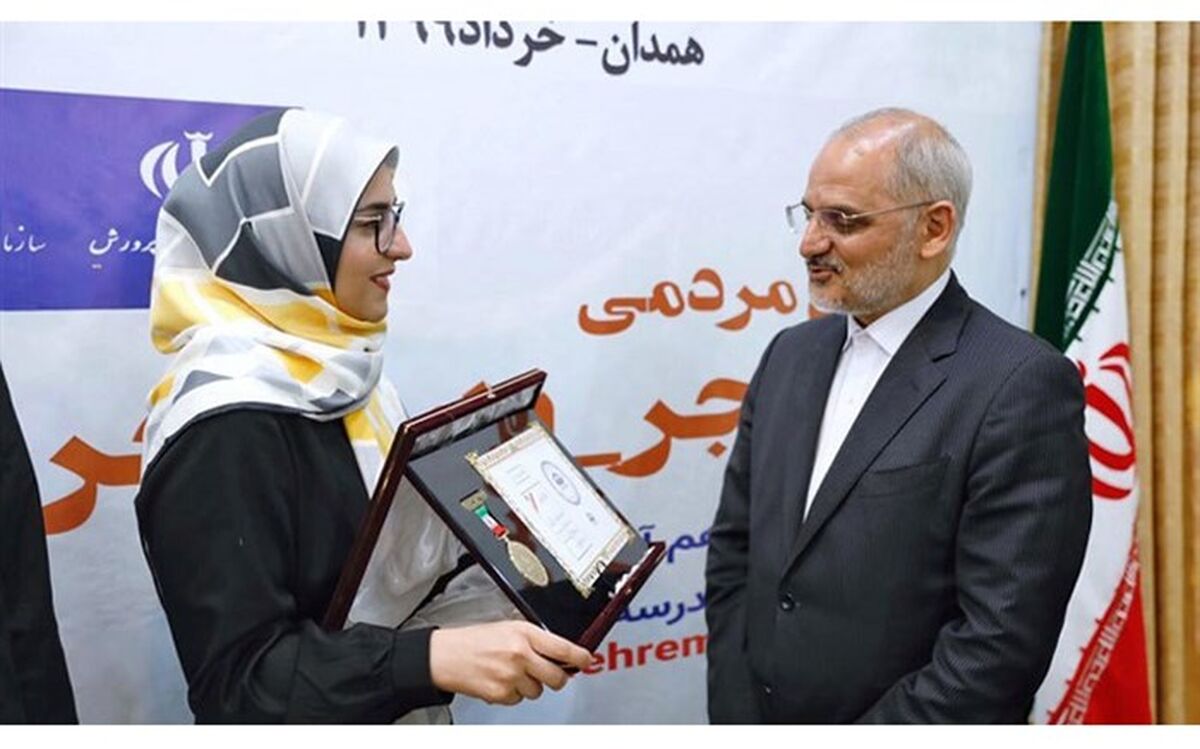 بانوی ورزشکار همدانی سفیر مدرسه‌سازی شد