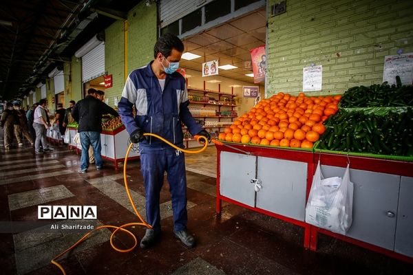 فاصله‌گذاری اجتماعی هوشمند  در بازار میوه تره بار