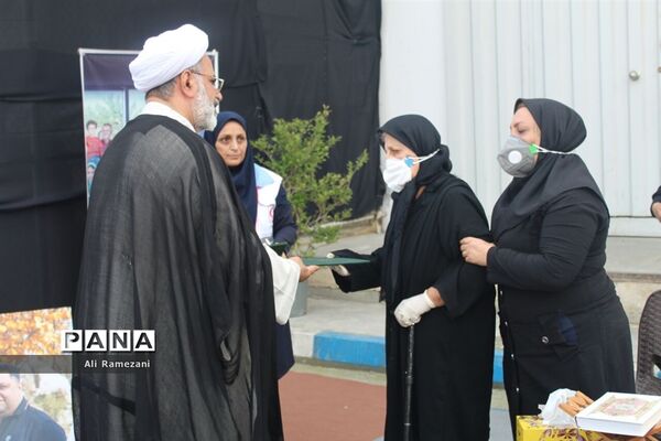 آیین گرامیداشت یاد مدافع سلامت مجتبی عابدیان در قائم‌شهر