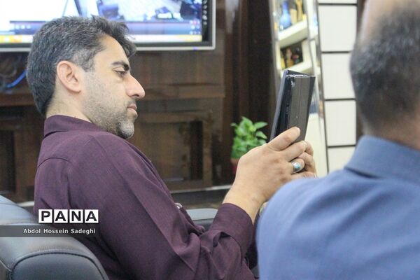 دیدارمسئول سازمان بسیج فرهنگیان سپاه امام صادق (ع)  استان بوشهر با مدیرکل آموزش و پرورش استان