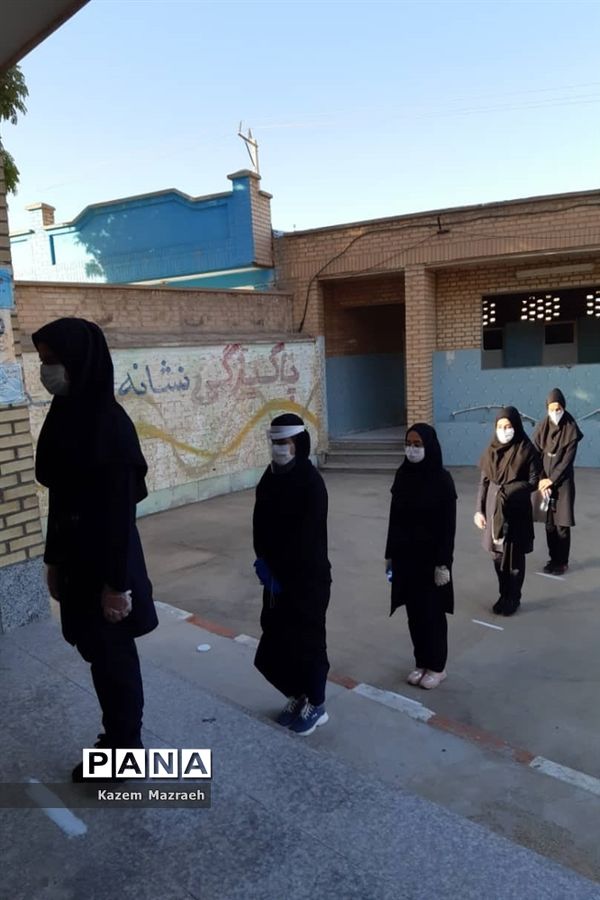 برگزاری امتحانات نهایی دوازدهم متوسطه دخترانه درسالن ورزشی حجاب  شهرستان حمیدیه