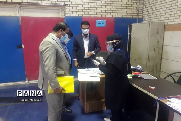 برگزاری امتحانات نهایی دوازدهم متوسطه دخترانه درسالن ورزشی حجاب  شهرستان حمیدیه