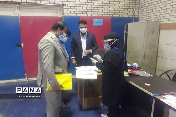 برگزاری امتحانات نهایی دوازدهم متوسطه دخترانه درسالن ورزشی حجاب  شهرستان حمیدیه