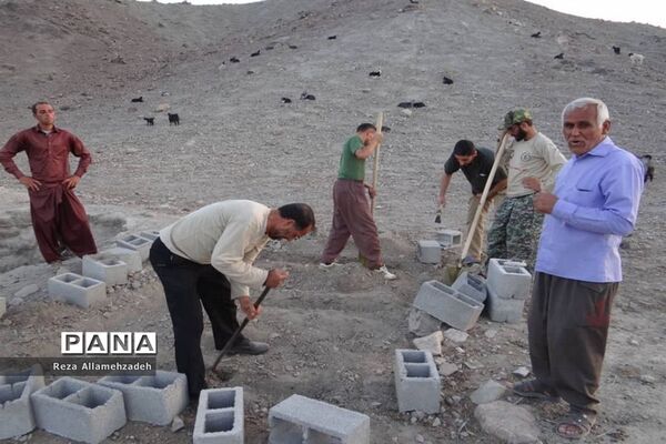 گروه جهادی ایثارگران بدون مرز استان بوشهر در بشاگرد روستای شمسون