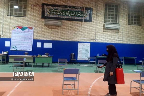 پاکسازی و گندزدایی فضای های آموزشی شهرستان هفتکل جهت جلوگیری از شیوع کرونا