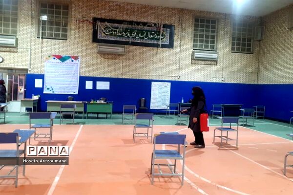 پاکسازی و گندزدایی فضای های آموزشی شهرستان هفتکل جهت جلوگیری از شیوع کرونا