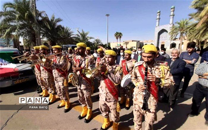تشییع پیکر پاک جانباز شهید علی اکبر عربی در شهرستان بافق