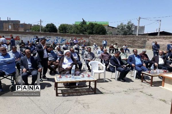 کلنگ زنی مدرسه خیرساز سگزآباد