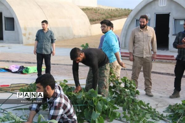 آماده‌سازی شب وداع با پیکر شهدای مدافع حرم در مرکز فرهنگی دفاع مقدس استان مازندران