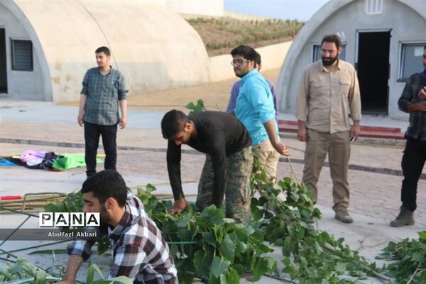 آماده‌سازی شب وداع با پیکر شهدای مدافع حرم در مرکز فرهنگی دفاع مقدس استان مازندران