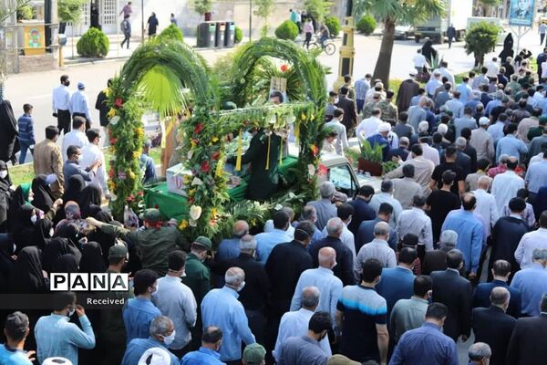 تشییع پیکر شهید مدافع حرم علی جمشیدی در نور