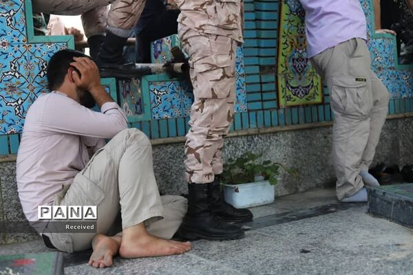 تشییع پیکر شهید مدافع حرم علی جمشیدی در نور