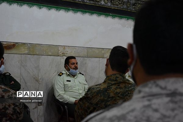 جلسه تعامل با کلانتری ۱۲  میدان امام در مسجد امام حسین( ع)