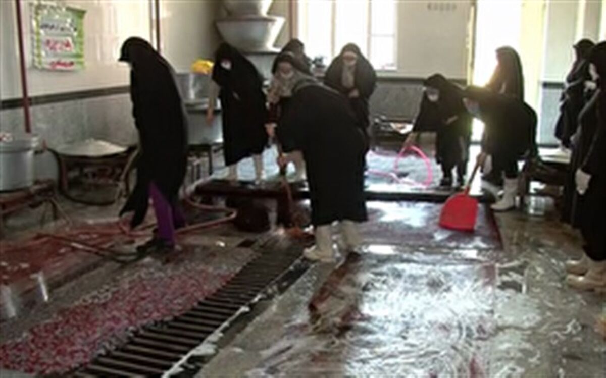 امدادرسانی به خانواده های سیل زده مراغه