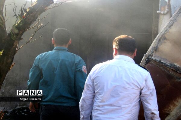 آتش سوزی ۴ خانه در شهرستان بندرگز