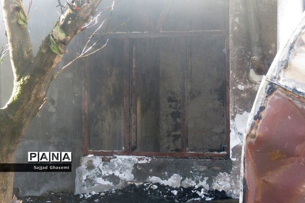 آتش سوزی ۴ خانه در شهرستان بندرگز