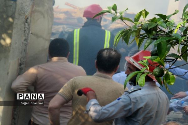 آتش سوزی ۴ خانه در شهرستان بندرگز
