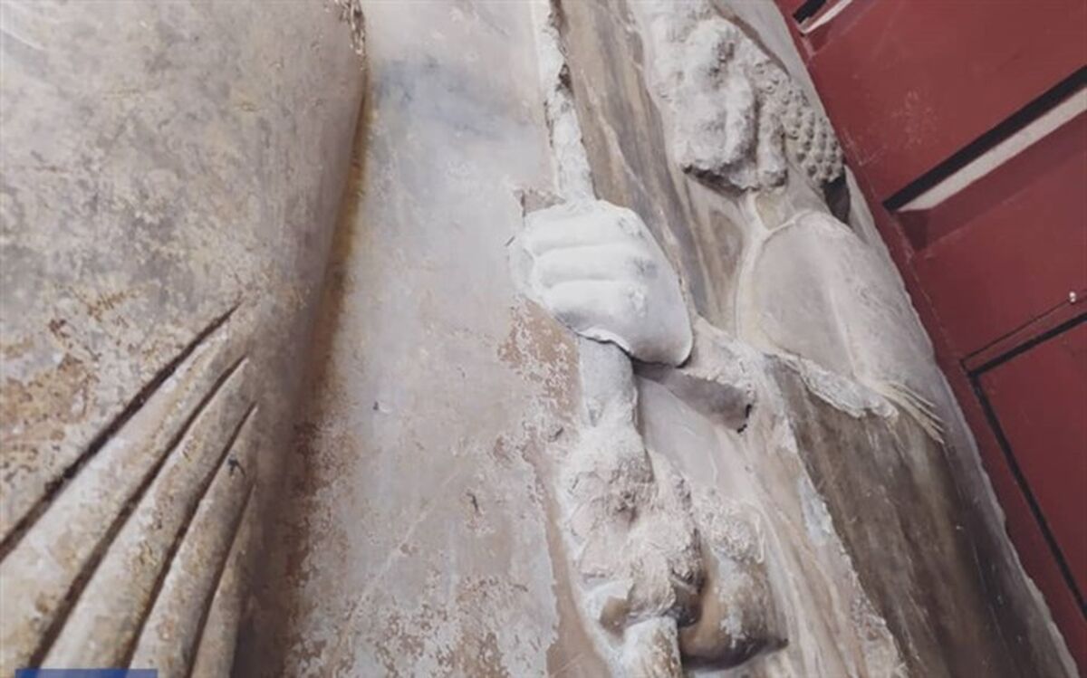 دست سرباز هخامنشی به جایگاه اصلی خود بازگشت