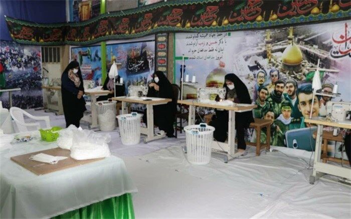 فرماندار نظرآباد از کارگاه تولید ماسک ستاد بازسازی عتبات عالیات بازدید کرد