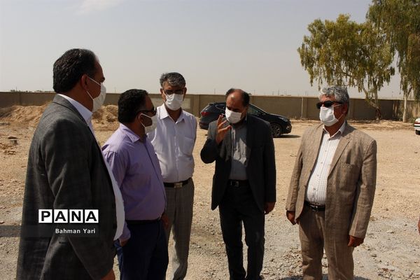 بازدید از سه پروژه درحال احداث آموزش و پرورش منطقه شبانکاره