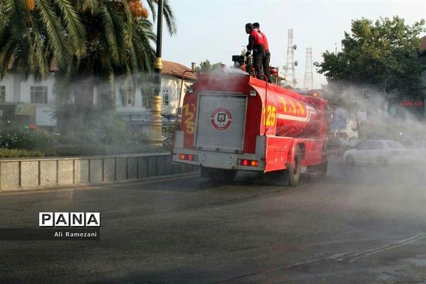 ضدعفونی معابر قائم‌شهر