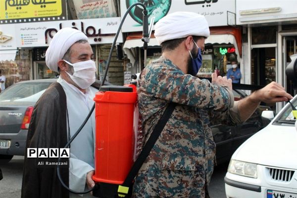 ضدعفونی معابر قائم‌شهر