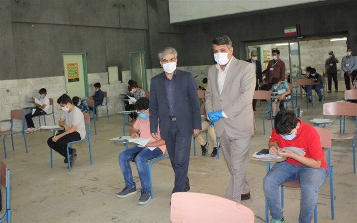 بازدید از حوزه آزمون ورودی پایه هفتم  مدارس سمپاد
