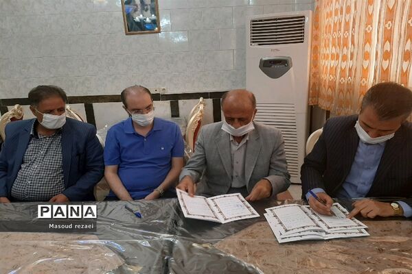 آیین کلنگ زنی هنرستان 12 کلاسه خیرساز منطقه میانه