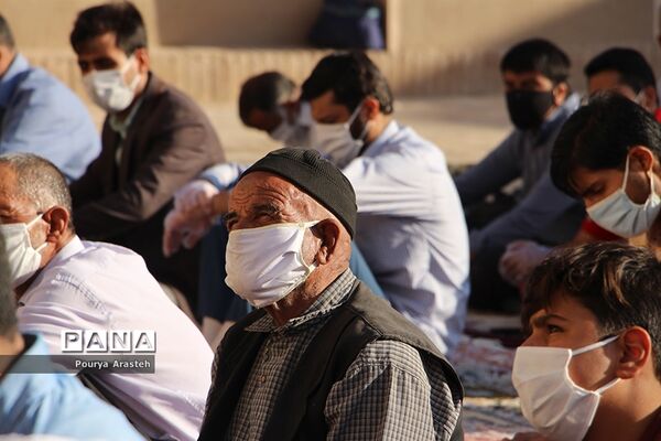 نماز عید سعیدقربان درمسجدجامع شهرستان خوسف استان خراسان جنوبی