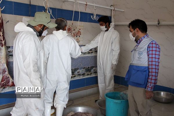 دیدارمسئولان از قربانگاه های شهرستان خوسف در عید قربان